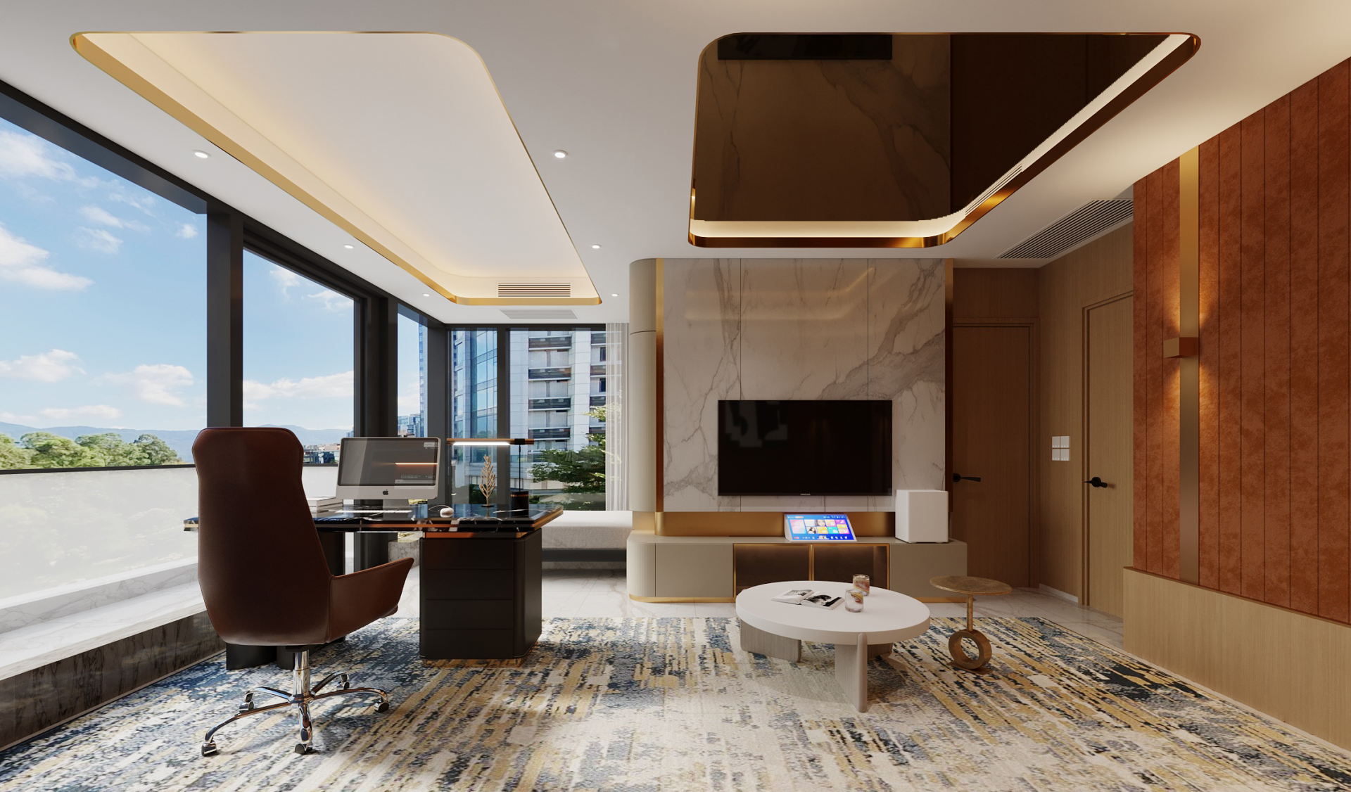 Study-room design visualisation for a house