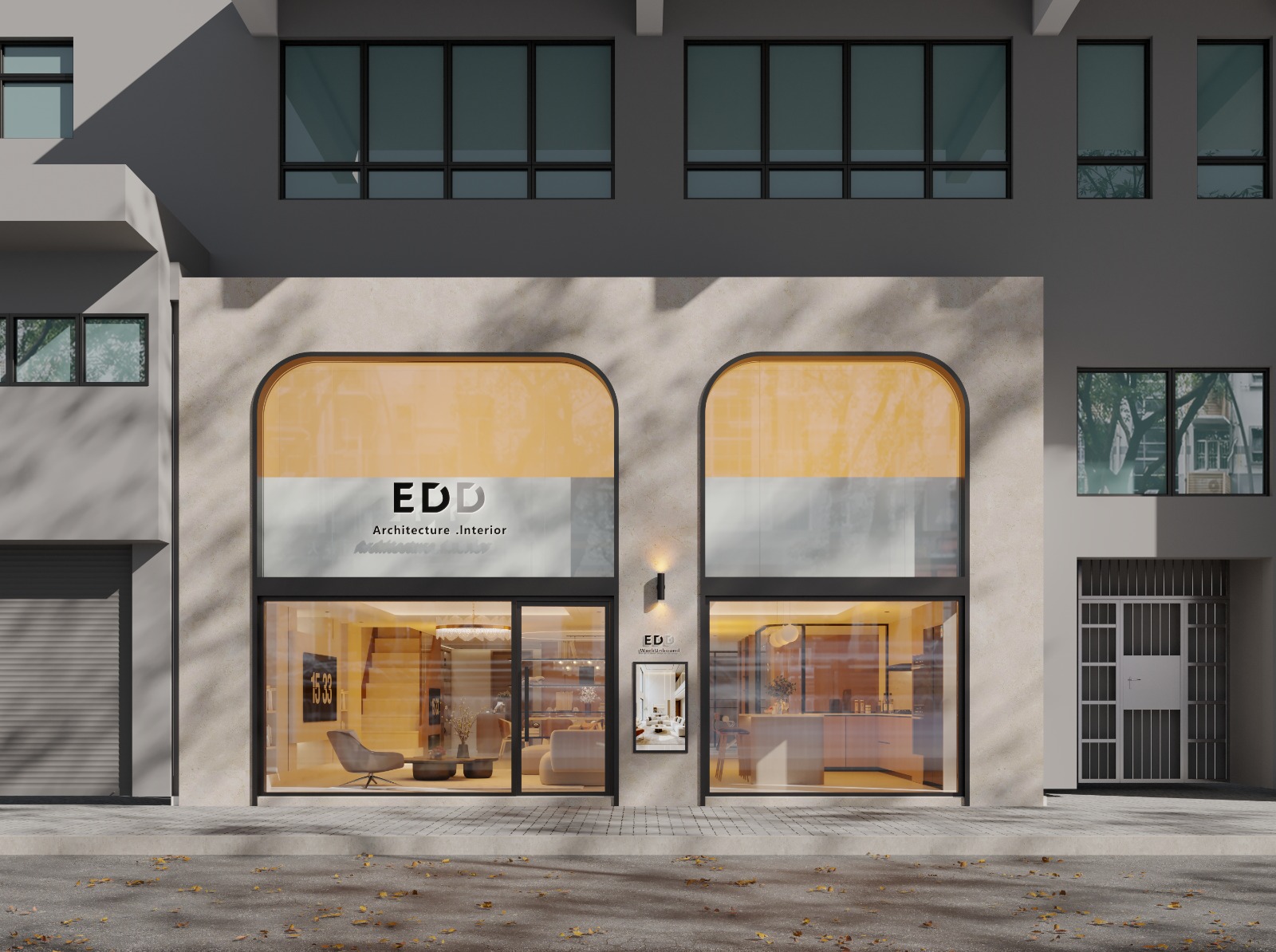 Street-facing exterior of the new ED Design Wanchai flagship showroom