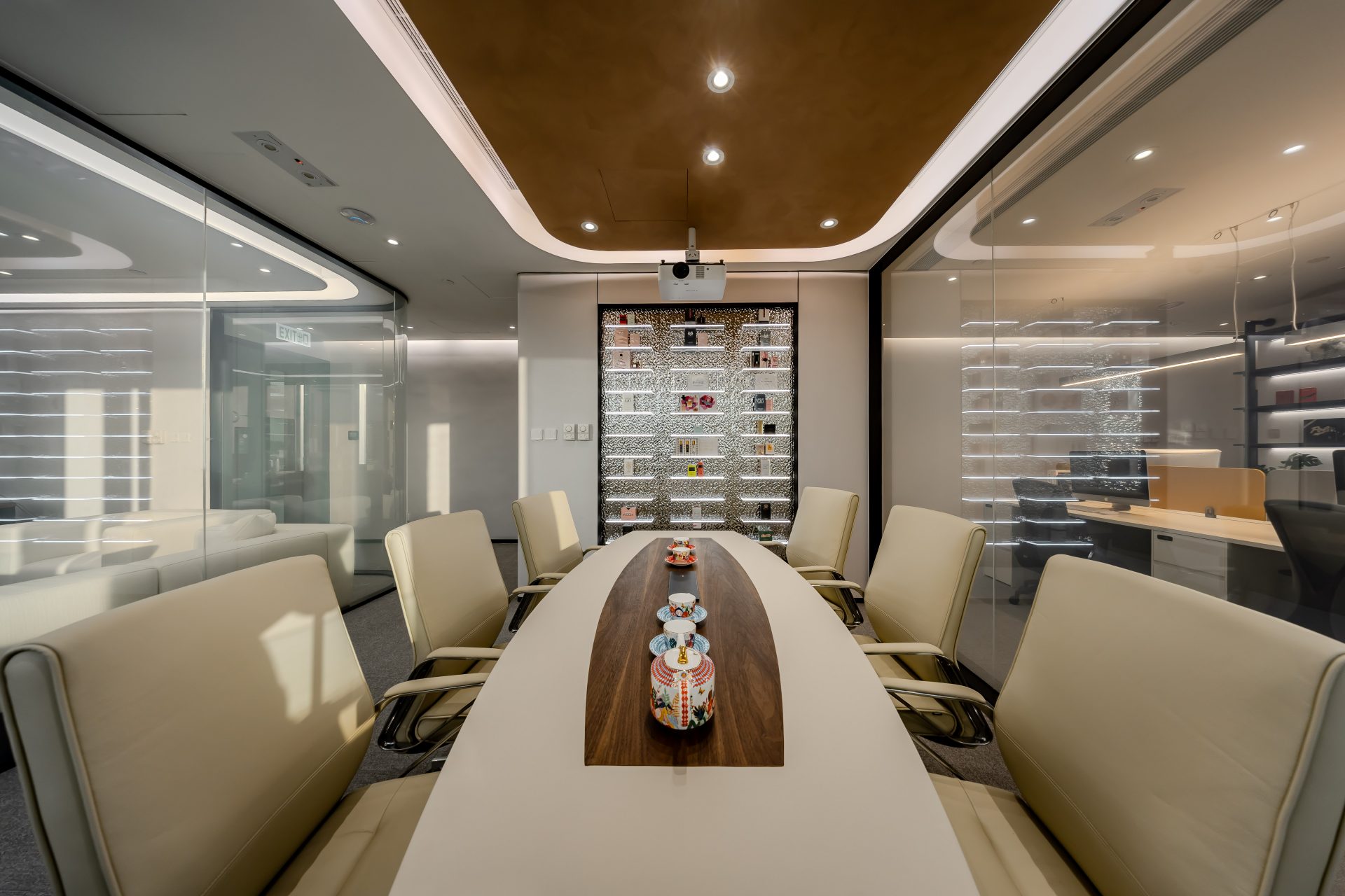 Ogilvy Hong Kong Office — long conference table with glazed partitions and city views